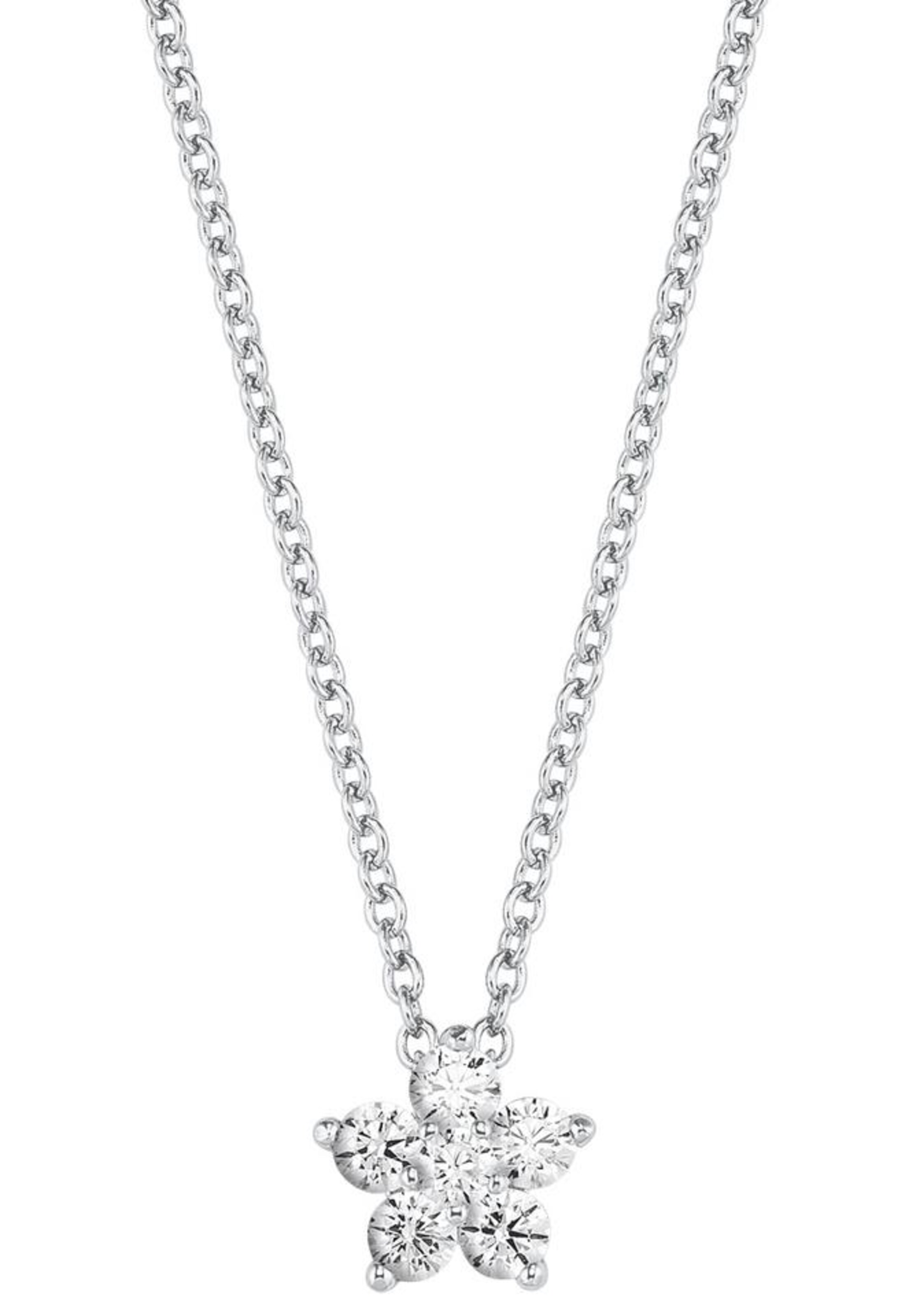 AMOR Necklace 'Blüte' in Silver: front