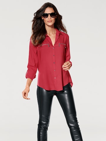 heine Blouse in Rood: voorkant