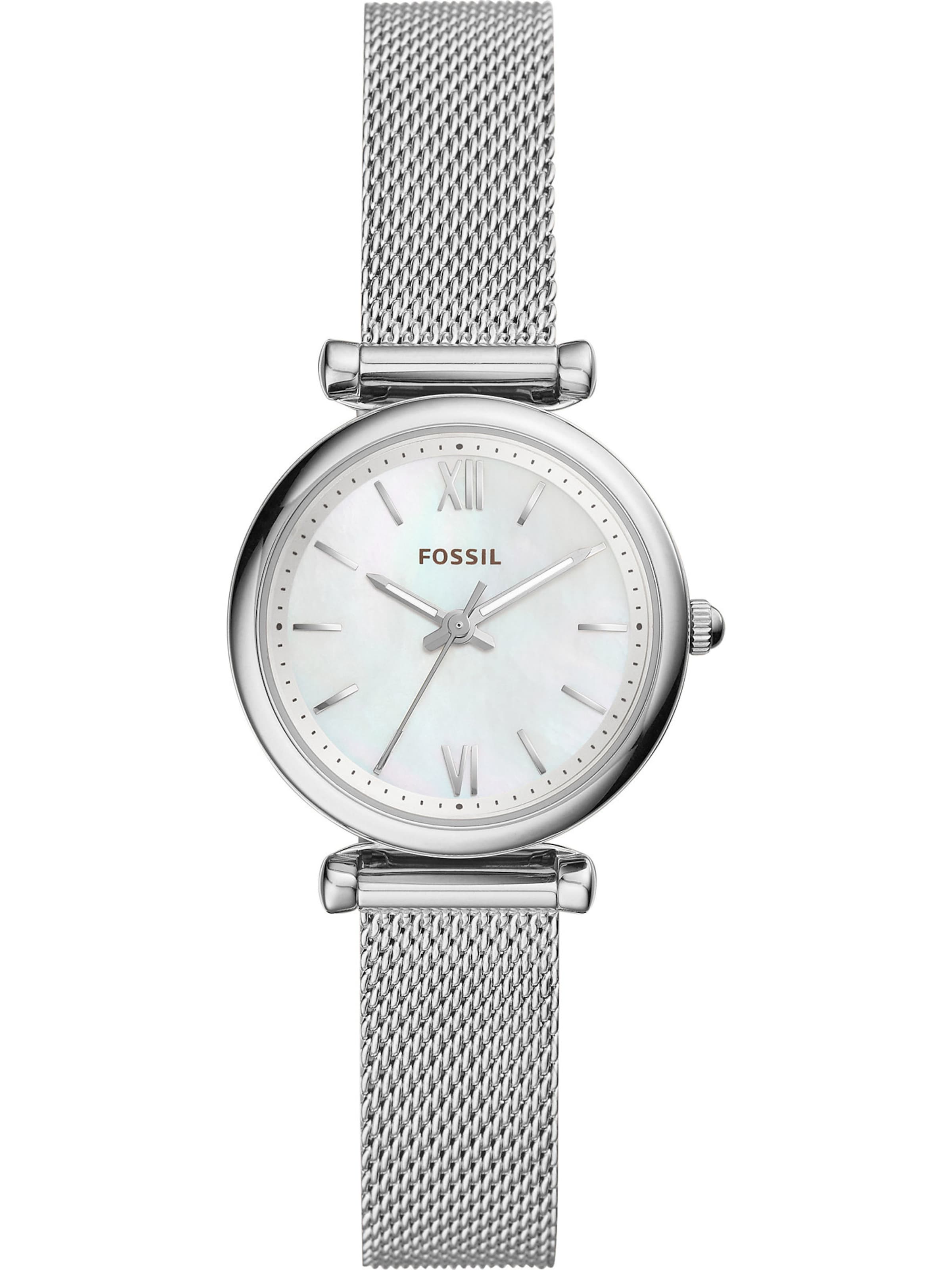 FOSSIL Аналогов часовник в сребърно: отпред