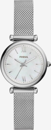 FOSSIL Analog klocka i silver / pärlvit, Produktvy