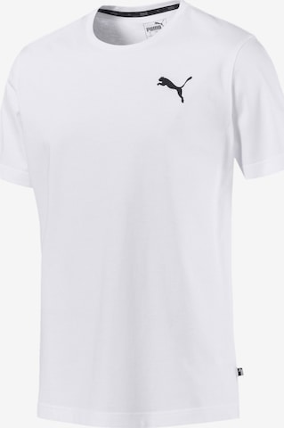 T-Shirt fonctionnel 'Essentials' PUMA en blanc : devant