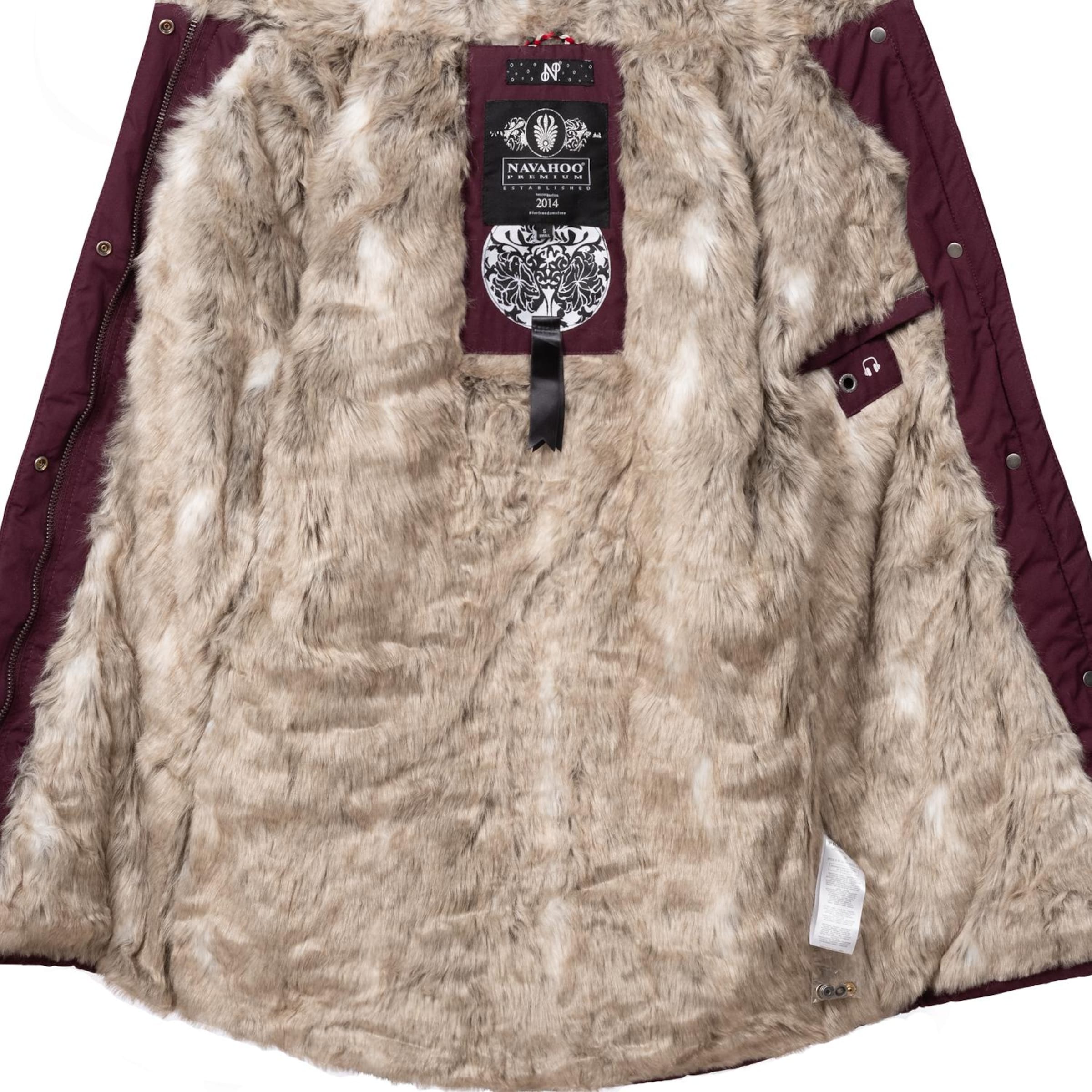 NAVAHOO Płaszcz zimowy 'Cristal' w kolorze czerwony