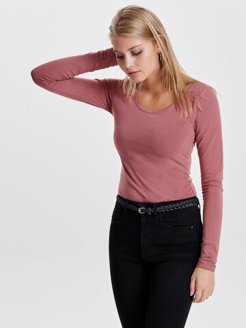 ONLY Μπλουζάκι σε ροζ: μπροστά