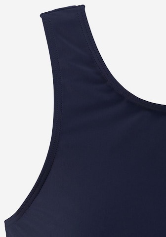 LASCANA Bustier Tankini-overdel i blå