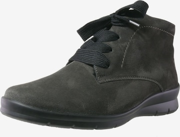 SEMLER Lace-Up Ankle Boots in Grey: front