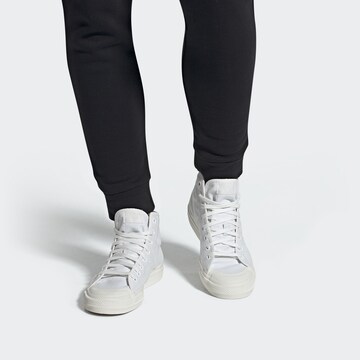 Baskets hautes 'Nizza RF' ADIDAS ORIGINALS en blanc : devant