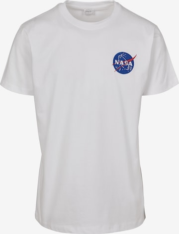 Mister Tee Shirt 'Nasa' in Wit: voorkant