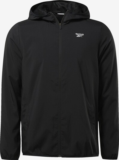 Reebok Športna jakna | črna barva, Prikaz izdelka