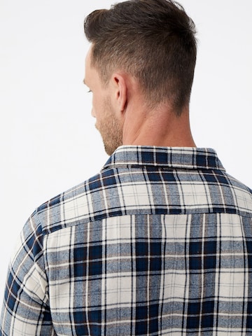 DAN FOX APPAREL Regular fit Srajca 'Thies' | modra barva