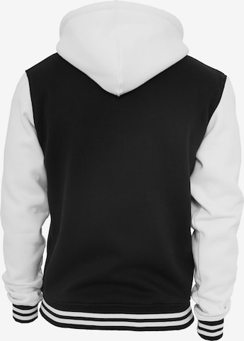 Urban Classics Zip-Up Hoodie in Black