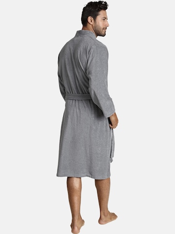 Jan Vanderstorm Long Bathrobe 'Janning' in Grey