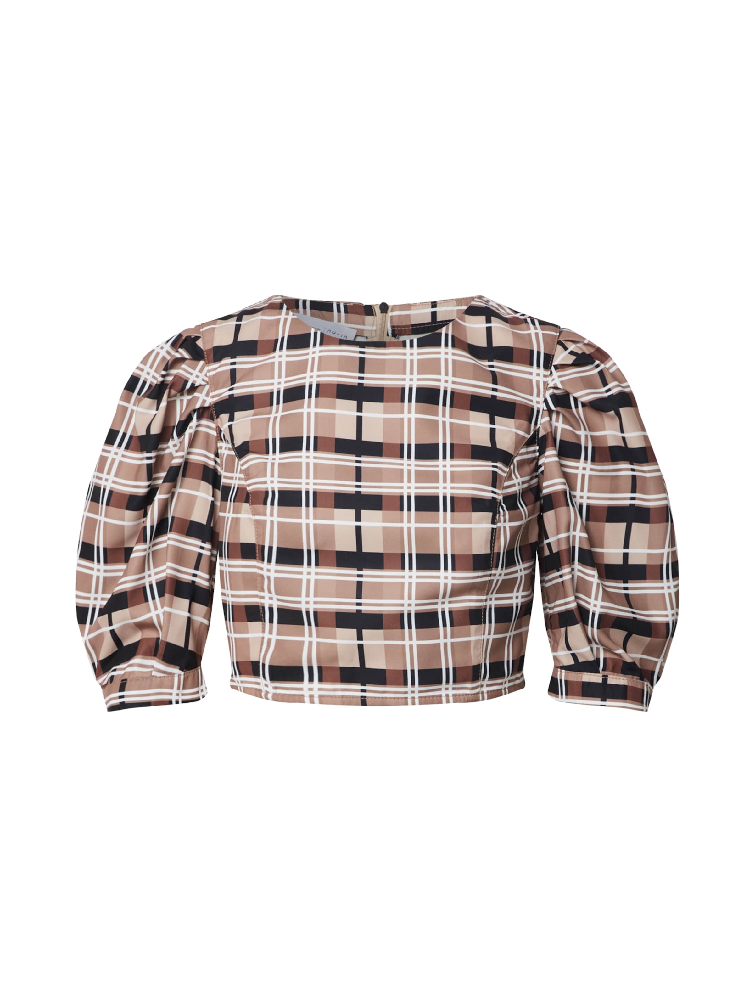 NU-IN Bluse in Braun: Vorderseite