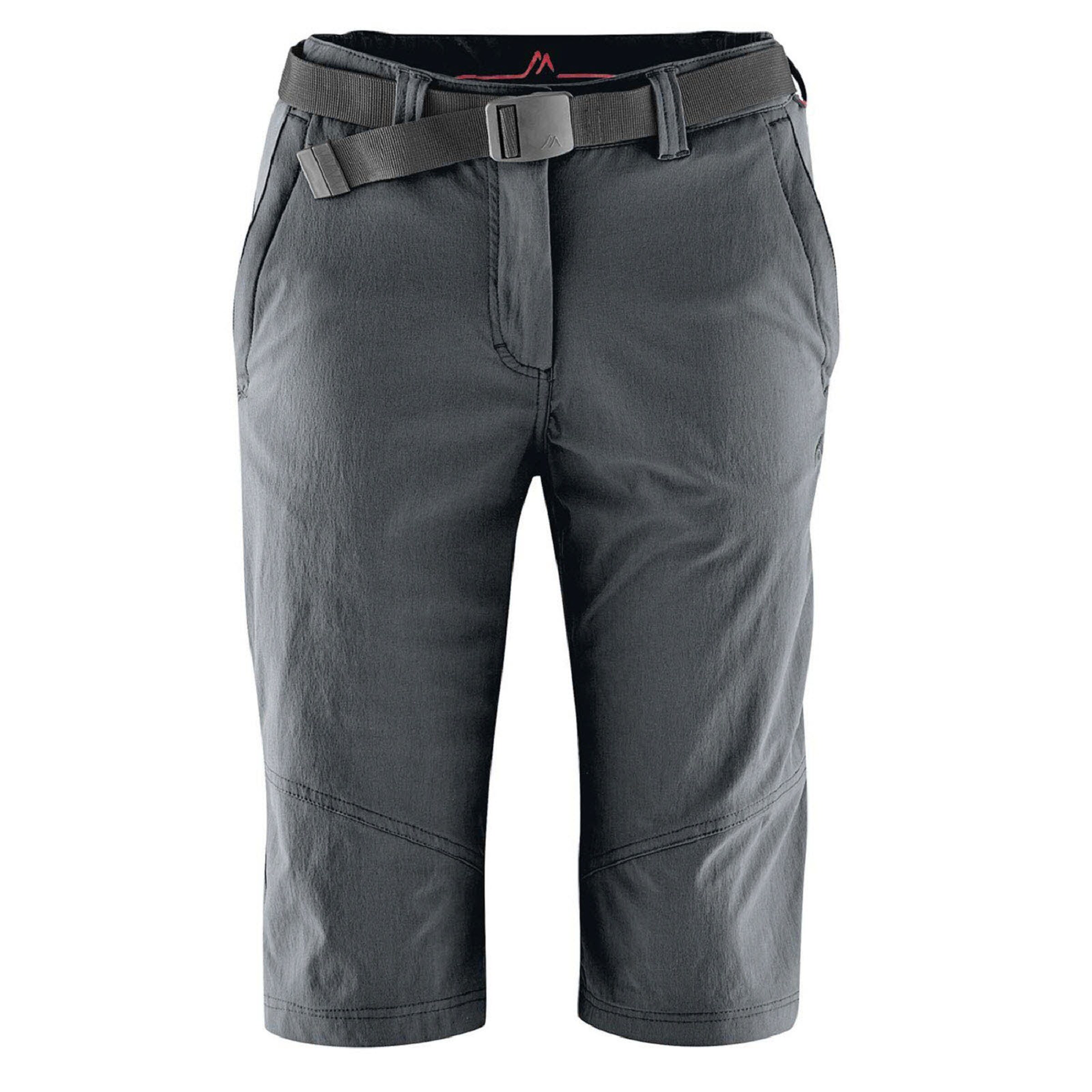 Maier Sports Regular Outdoorshorts 'Lawa' in Grau: Vorderseite