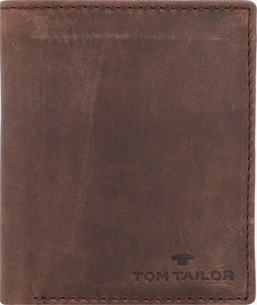 TOM TAILOR Peněženka 'Ron' – hnědá