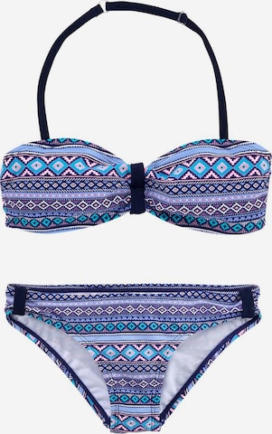 s.Oliver - Bandeau Biquíni em azul: frente