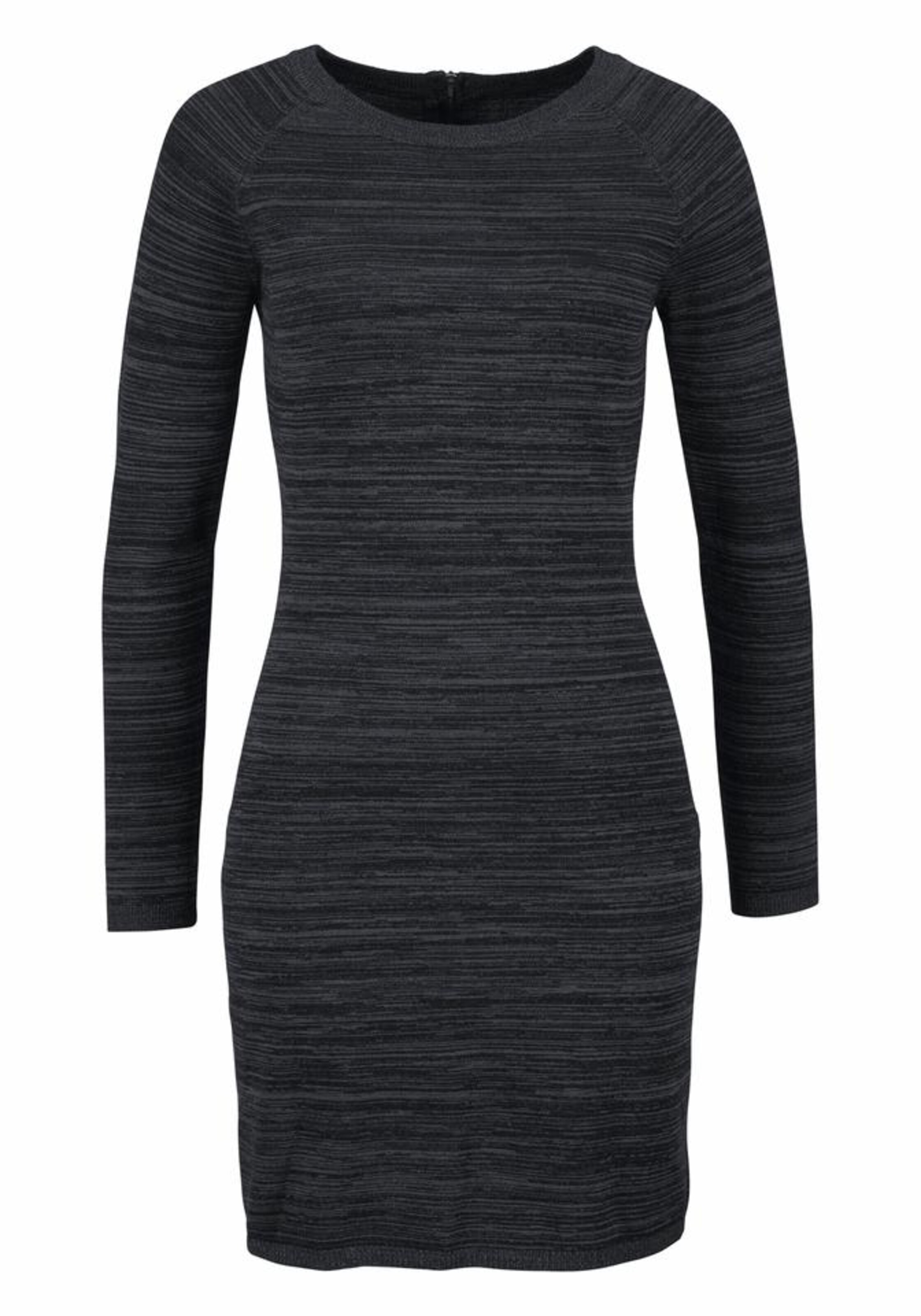 Aniston CASUAL Strickkleid in Grau: Vorderseite