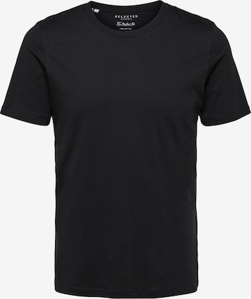 SELECTED HOMME T-Shirt 'The Perfect' in Schwarz: front