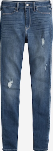 Skinny Jeans de la HOLLISTER pe albastru: față