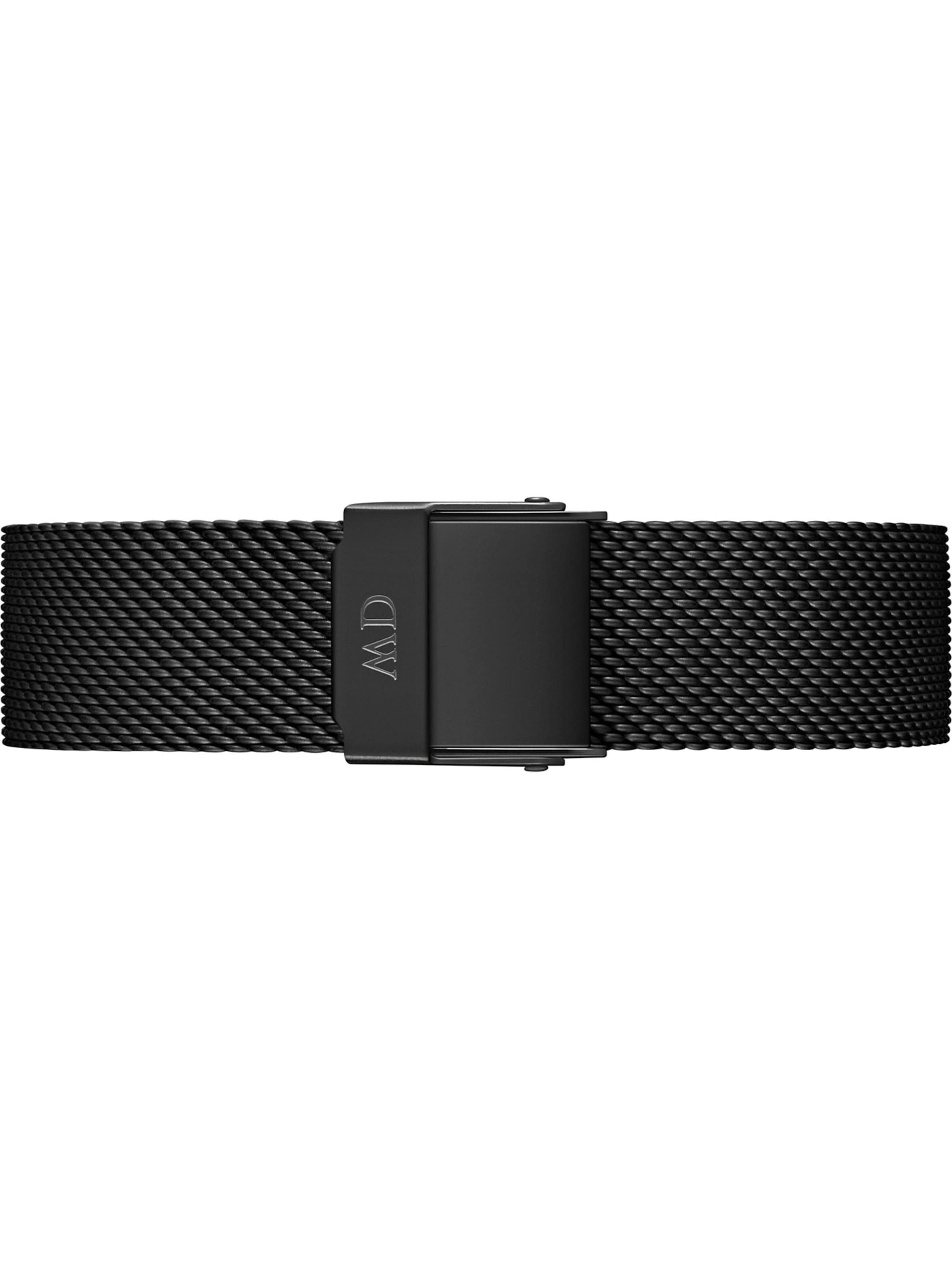Daniel Wellington Uhrenarmband in Schwarz: Vorderseite