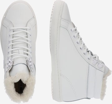 LACOSTE High-Top Sneakers in White