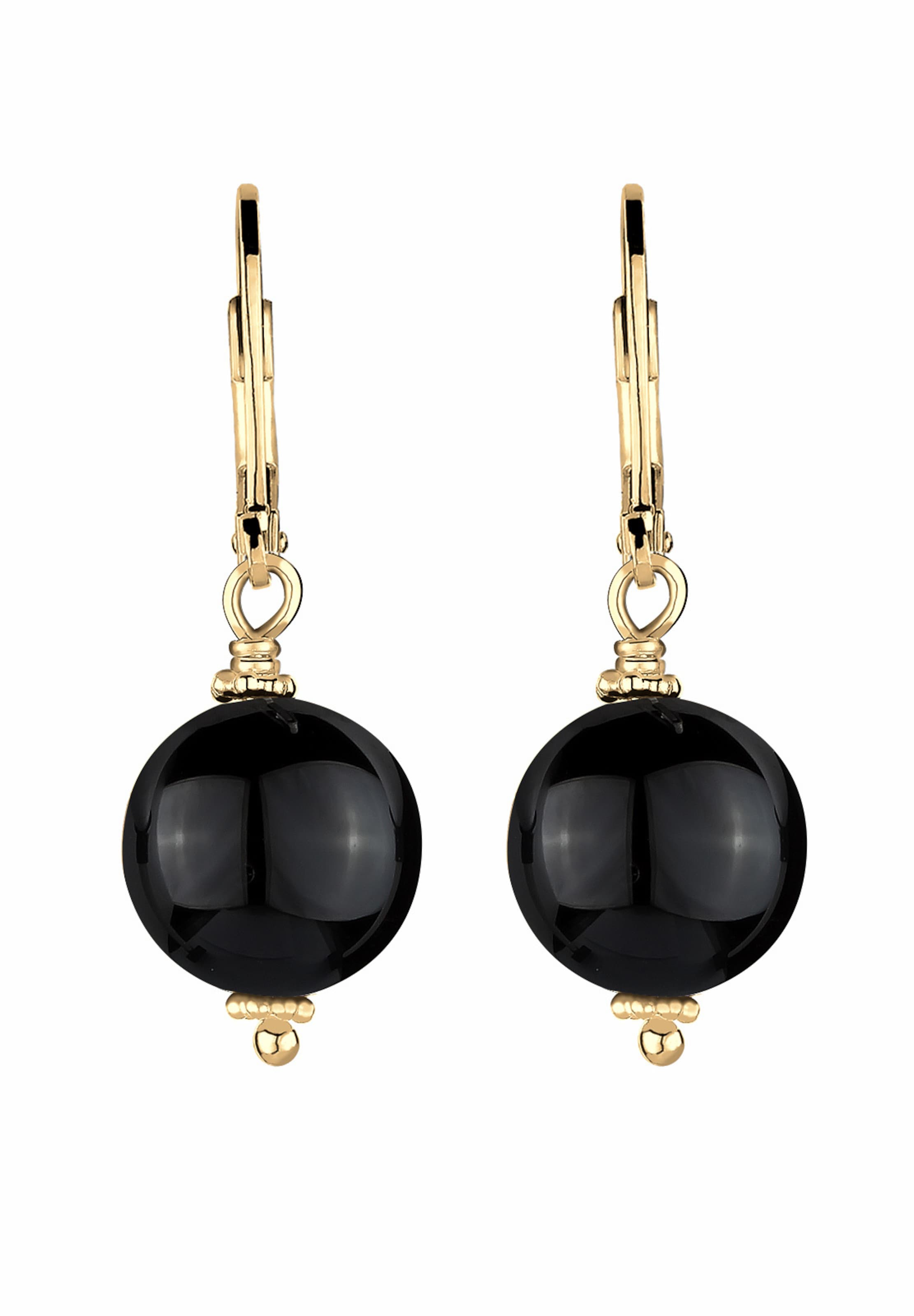 ELLI Ohrringe in Schwarz: Vorderseite