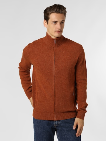 Andrew James Strickjacke in Orange: Vorderseite