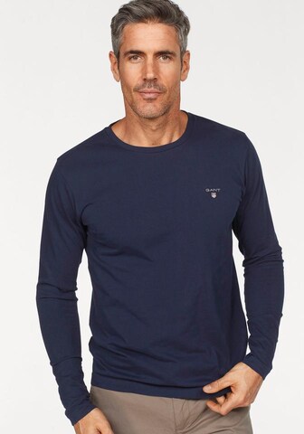 mėlyna GANT Standartinis modelis Marškinėliai: priekis