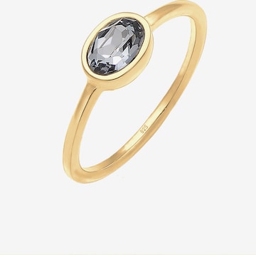 ELLI Ring 'Oval' in Goud: voorkant