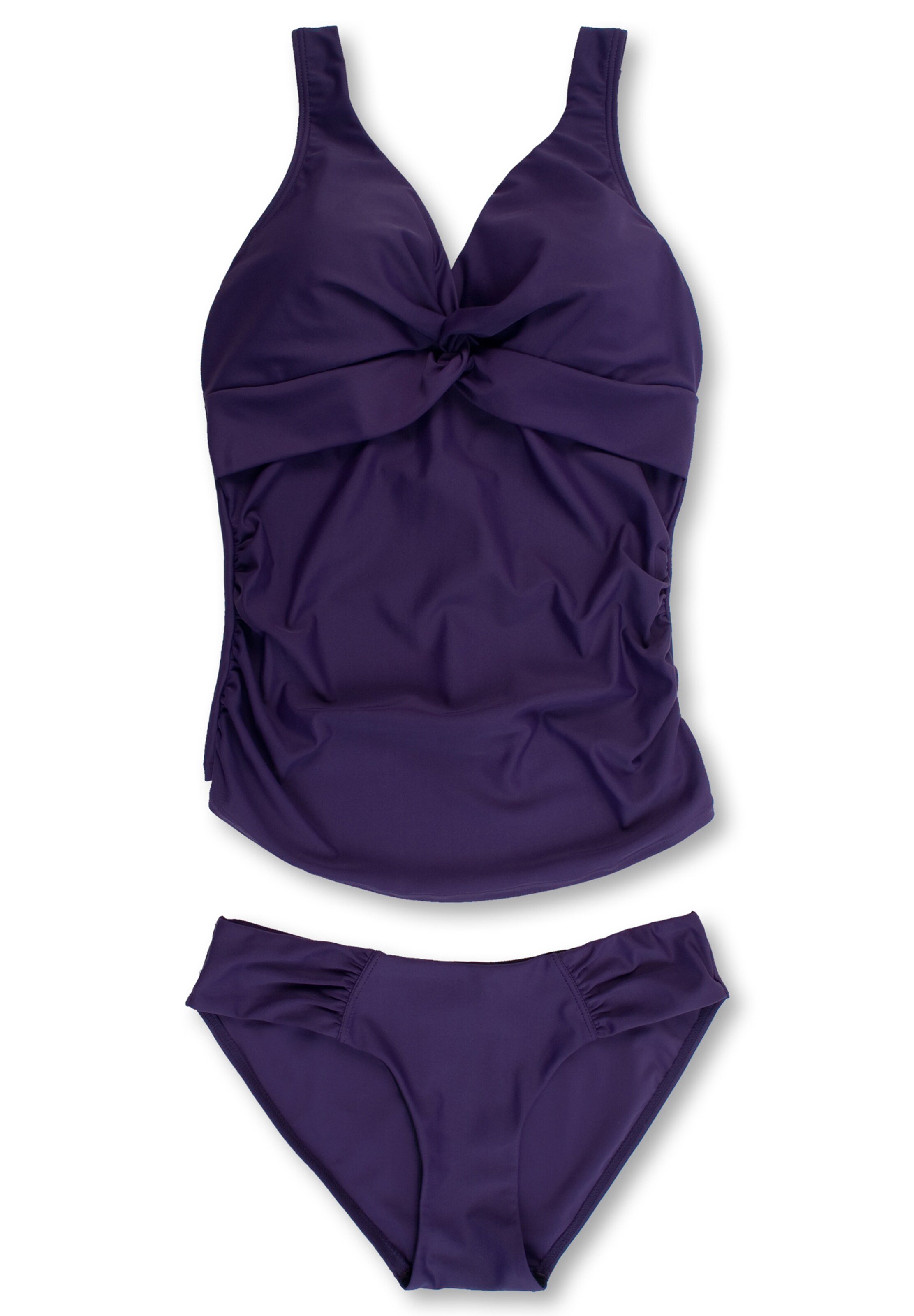 petit amour - Umstandstankini 'Audrey' in dunkellila