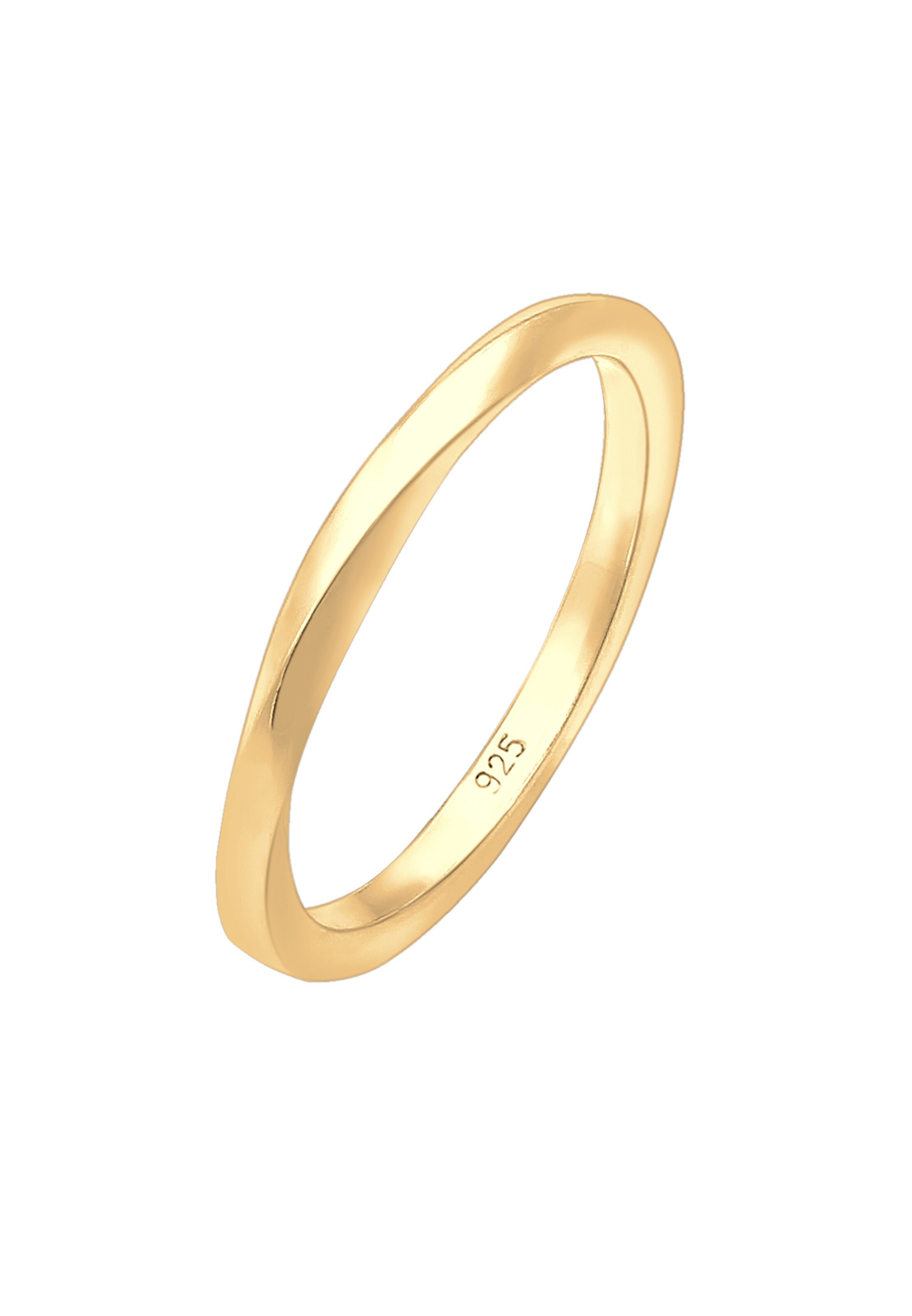 ELLI Ring 'Twisted' in Gold: front
