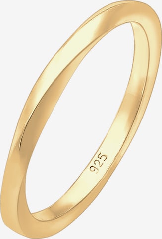 ELLI Ring 'Twisted' in Gold: front