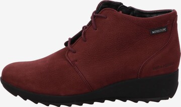 MEPHISTO Lace-Up Ankle Boots in Red