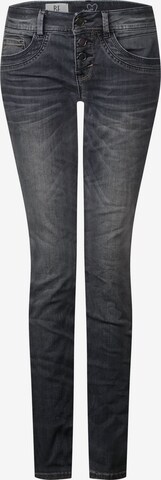 STREET ONE Slimfit Jeans 'Crissi' in Grau: predná strana