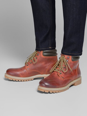 JACK & JONES Schnürboots 'STOKE' in Braun