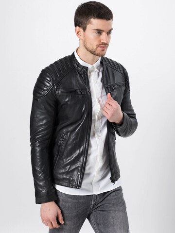 Veste mi-saison 'New Hero' Superdry en noir : devant