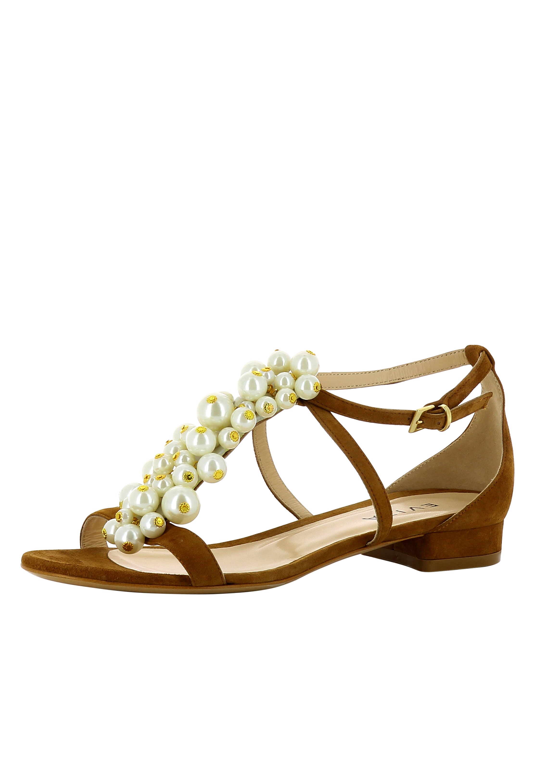 EVITA Strap sandal 'SALVINA' in Brown: front