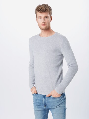 TOM TAILOR DENIM Pulover | siva barva: sprednja stran