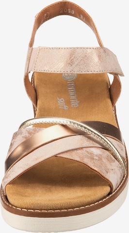 REMONTE Strap Sandals in Gold