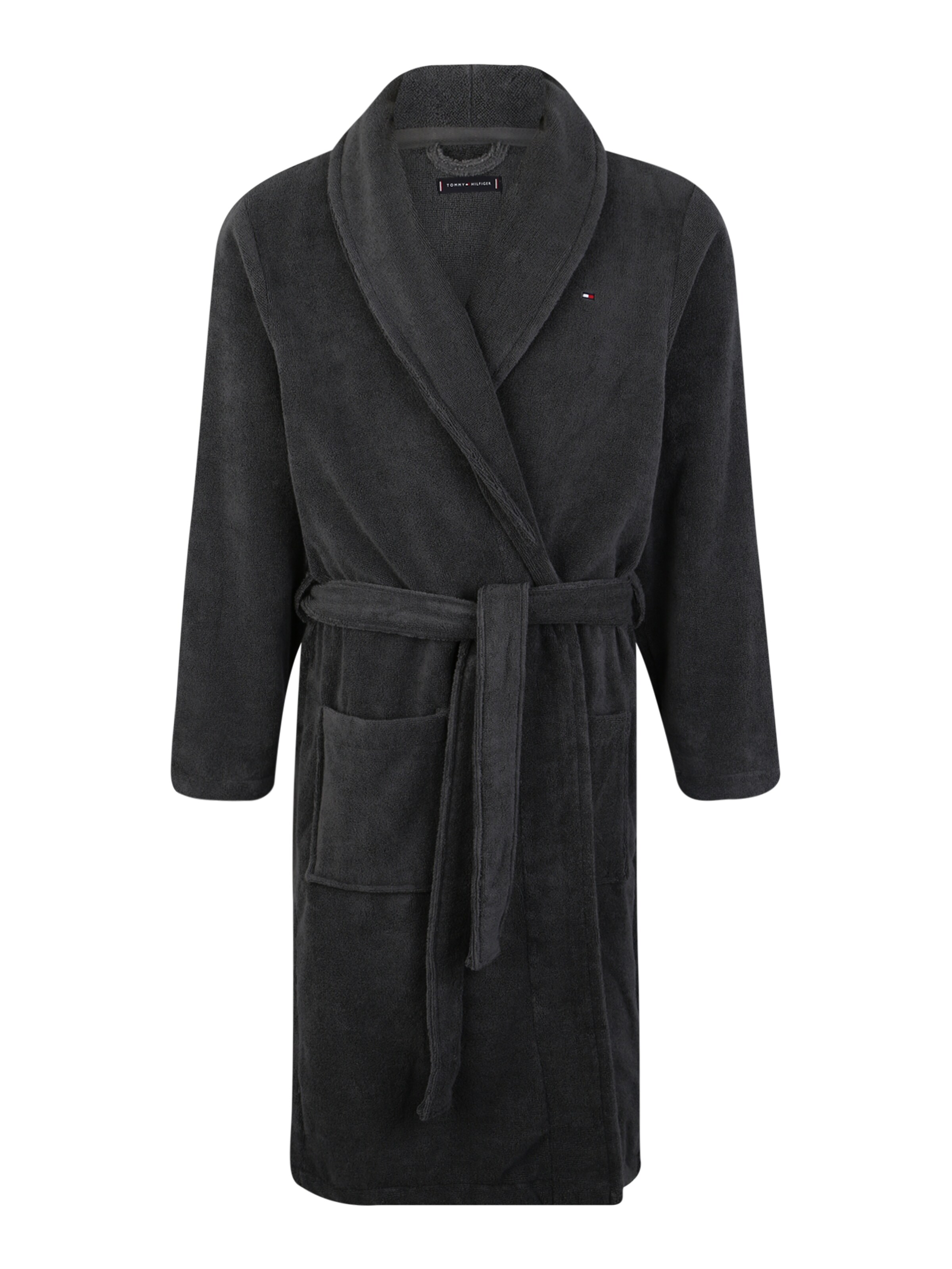 Tommy Hilfiger Underwear - Badjas lang  'Icon bathrobe' in de kleur Grijs