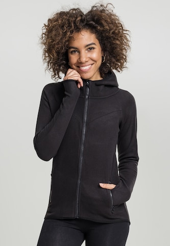 Urban Classics Fleece jacket in Black