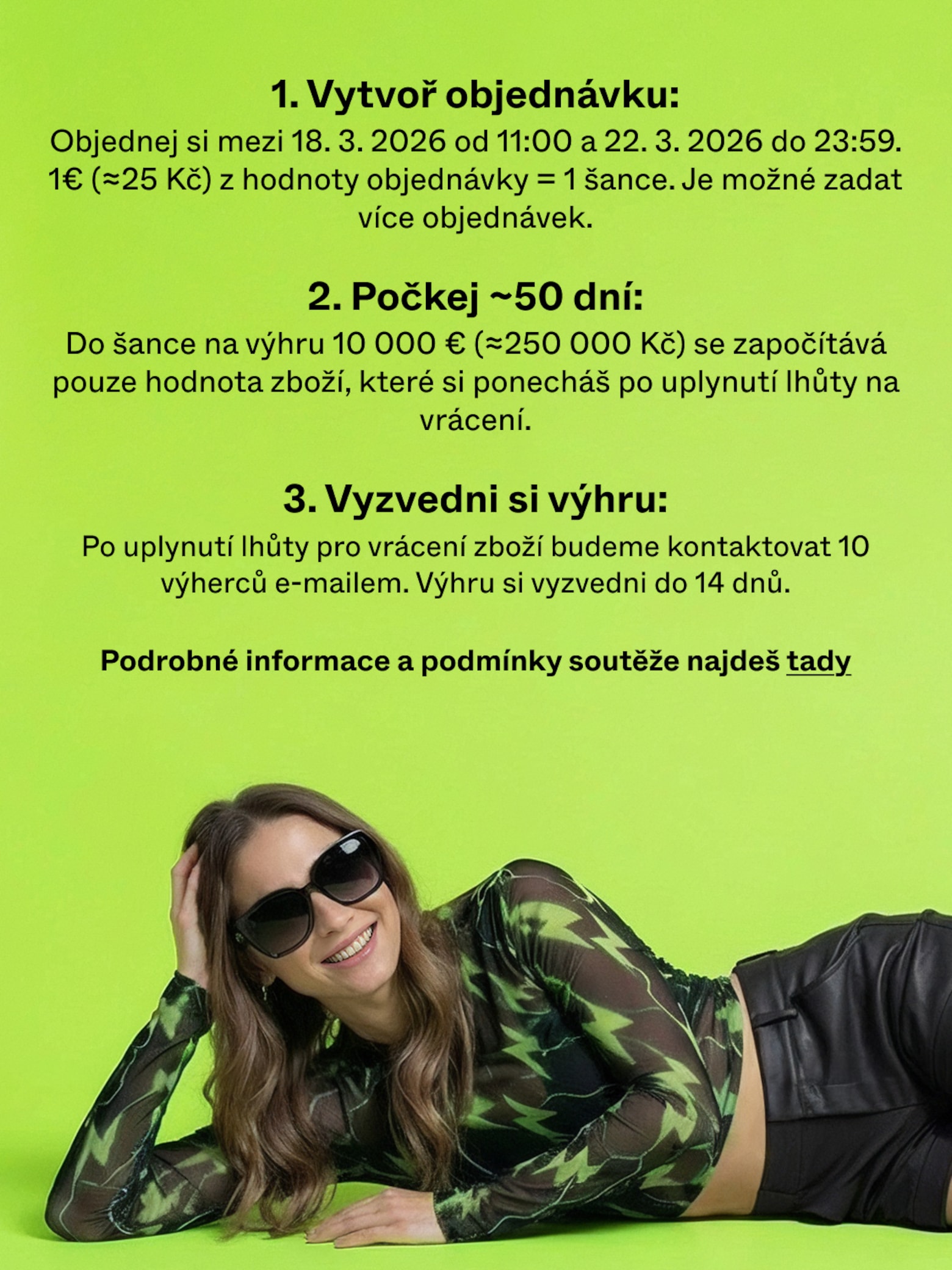 Nakupuj nyní a získej šanci vyhrát jeden z 10 kreditů na nákup Vyhraj kredit na nákup v hodnotě ≈250 000 Kč