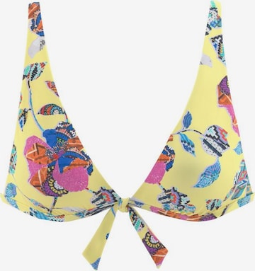 SUNSEEKER Triangle Bikini Top 'Jam' in Yellow: front