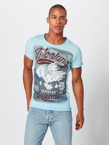 T-Shirt 'MONTANA' Key Largo en bleu