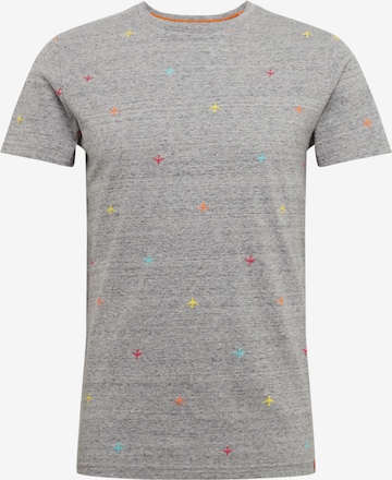 Superdry Regular Fit T-Shirt 'AOP' in Grau: predná strana