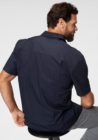 Man's World Comfort fit Button Up Shirt in Blue