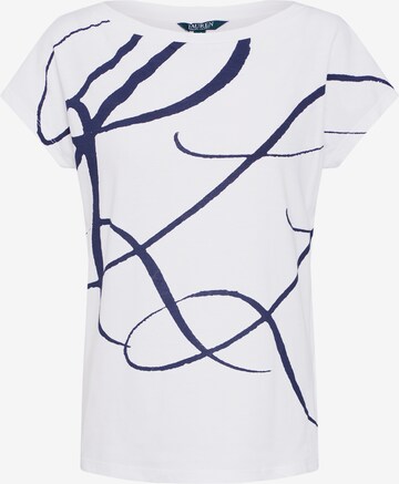 T-shirt 'GRIETA' Lauren Ralph Lauren en blanc : devant