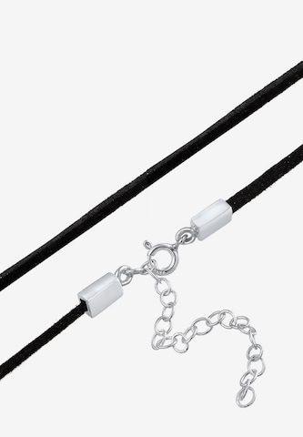 ELLI Choker 'Edelweiss' in Schwarz