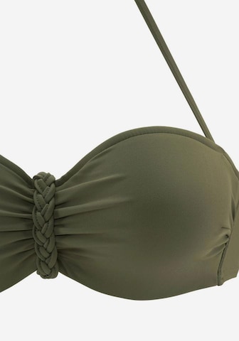 BUFFALO Bandeau Bikini in Grün