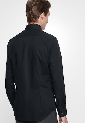 SEIDENSTICKER Slim fit Business Shirt in Black