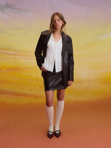 Dressy Leather Combo Look